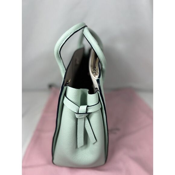 New Kate Spade Knott Pebble Leather Large Satchel Chrystal Blue / Dust bag - Picture 5 of 16